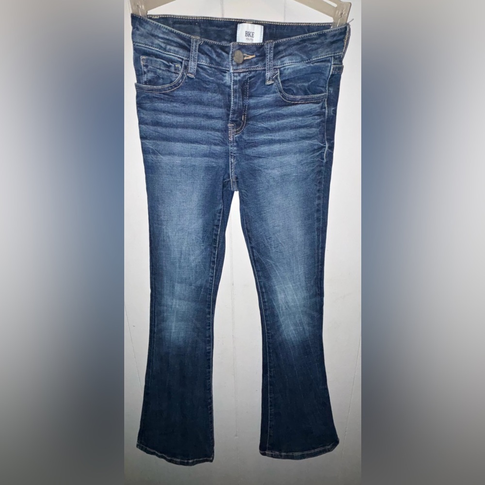 BKE YOUTH Girls Straight Leg Jeans in Blue
